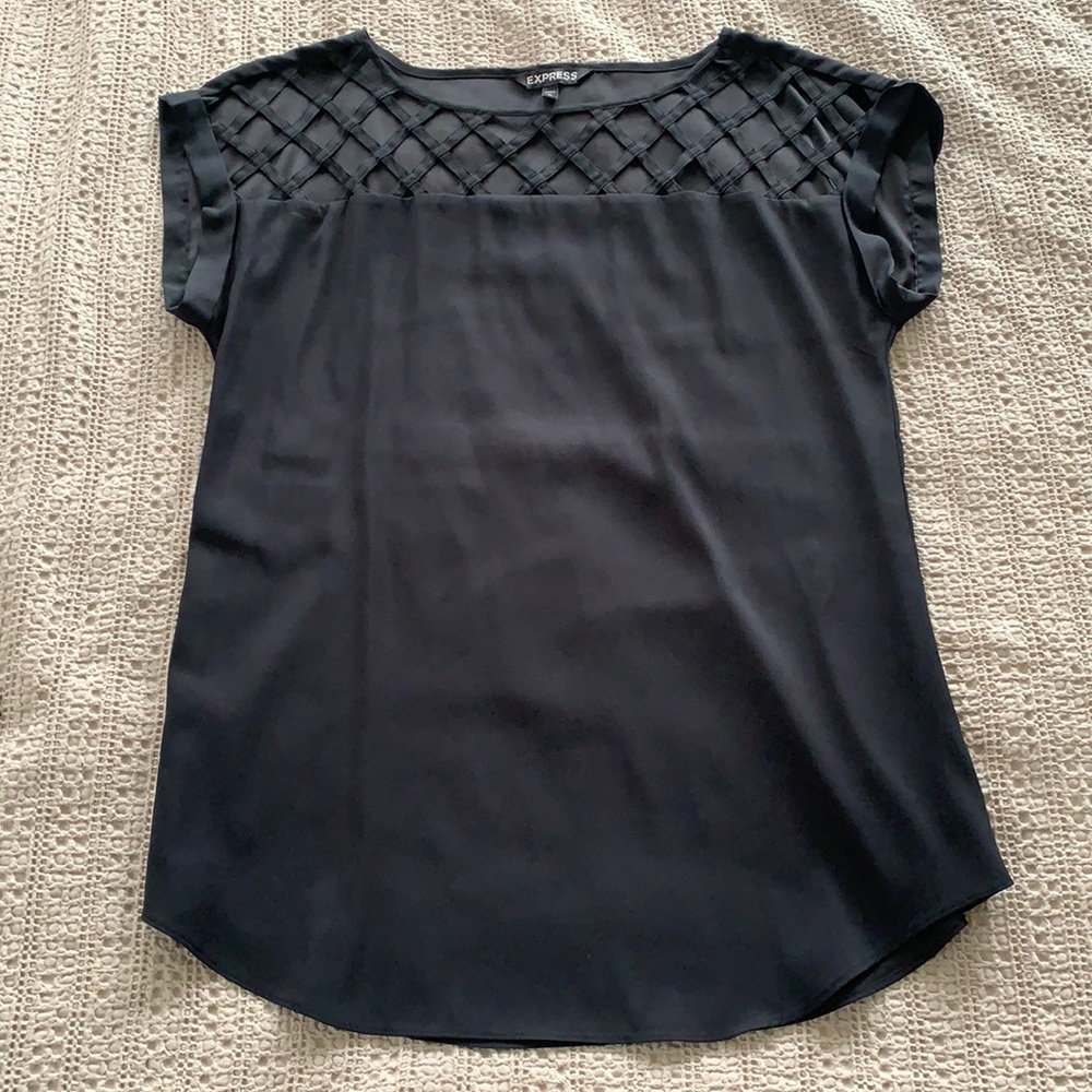 Black Criss Cross Tunic